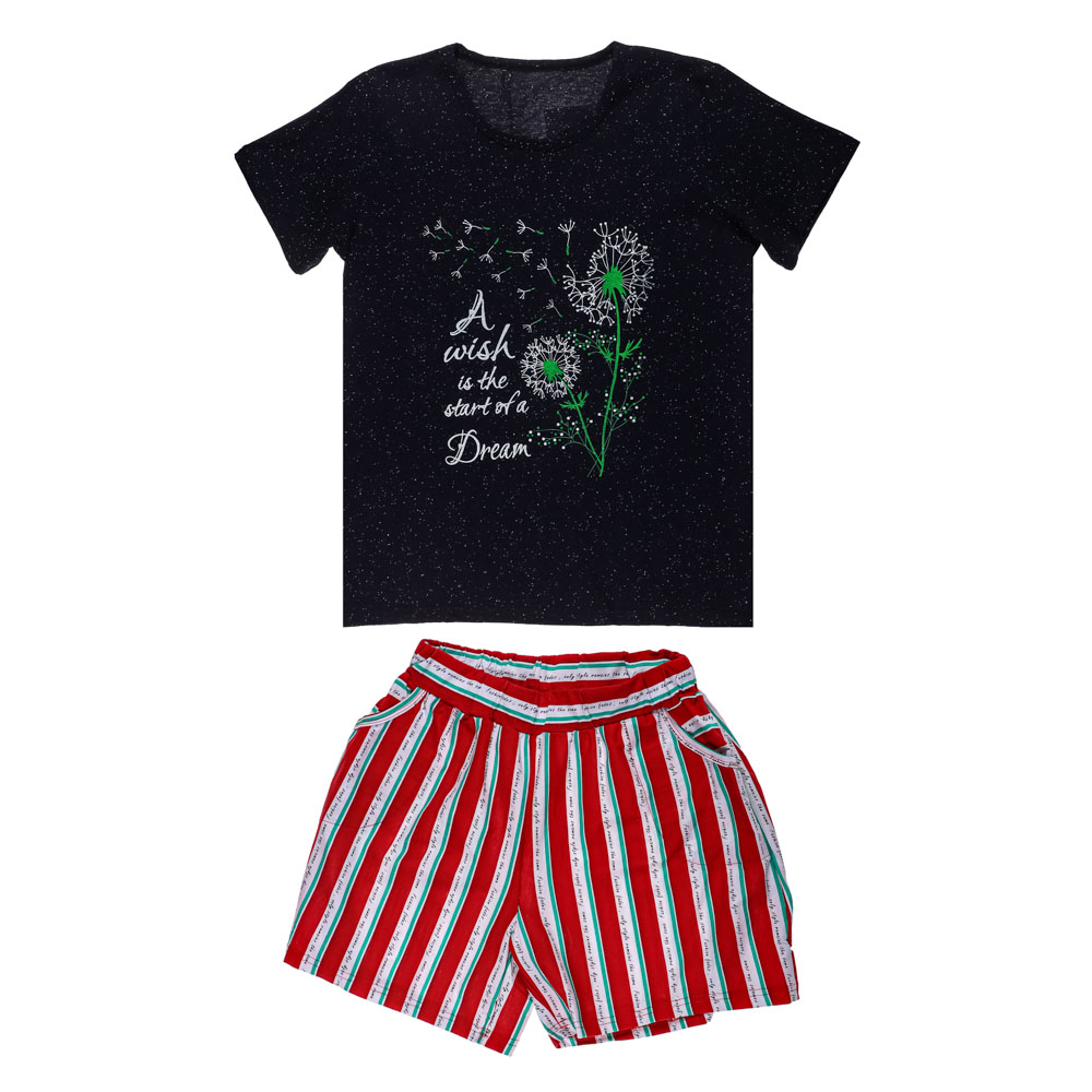 Комплект женский (футболка и шорты), р.44-54, 100% хлопок, арт. 394339, ТМ Ромашка, арт.№ 354-212