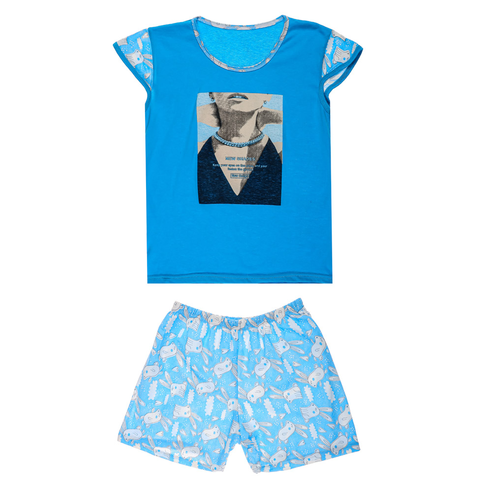 Комплект женский (футболка и шорты), р.44-54, 100% хлопок, арт. 394339, ТМ Ромашка, арт.№ 354-212