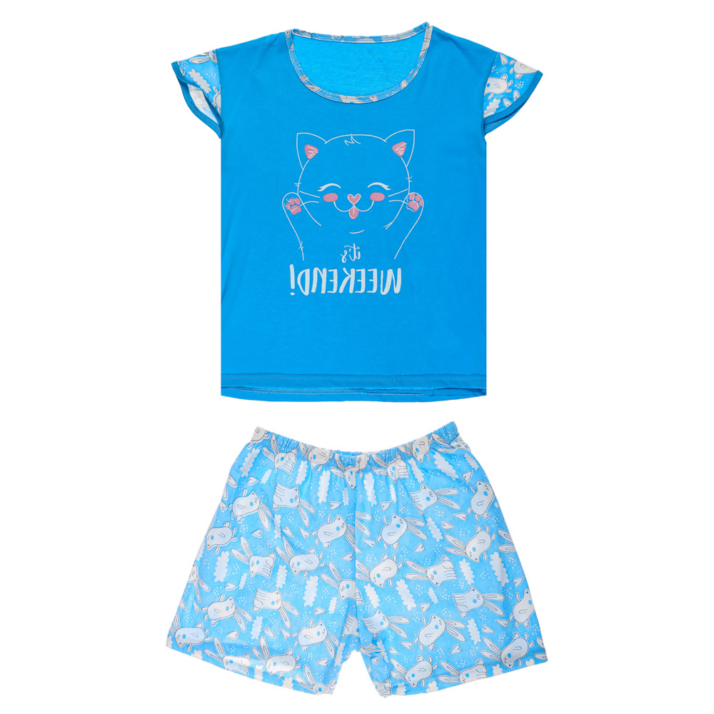 Комплект женский (футболка и шорты), р.44-54, 100% хлопок, арт. 394339, ТМ Ромашка, арт.№ 354-212