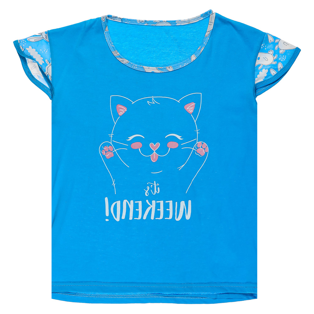 Комплект женский (футболка и шорты), р.44-54, 100% хлопок, арт. 394339, ТМ Ромашка, арт.№ 354-212