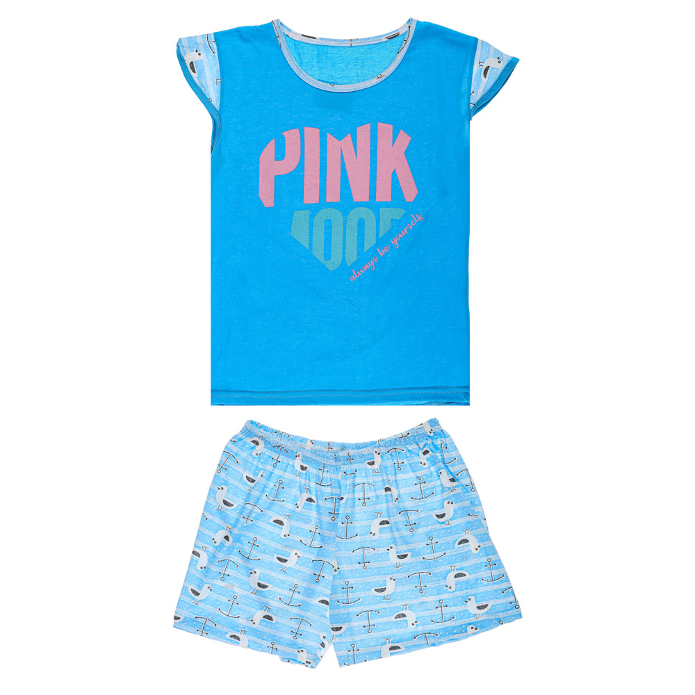 Комплект женский (футболка и шорты), р.44-54, 100% хлопок, арт. 394339, ТМ Ромашка, арт.№ 354-212