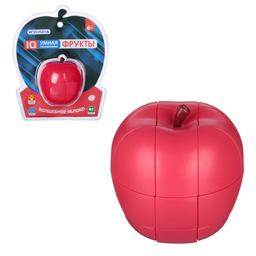 ИГРОЛЕНД Головоломка умная "Фрукты", ABS, 18х8,5х22см, 3 дизайна, арт.№ 214-024