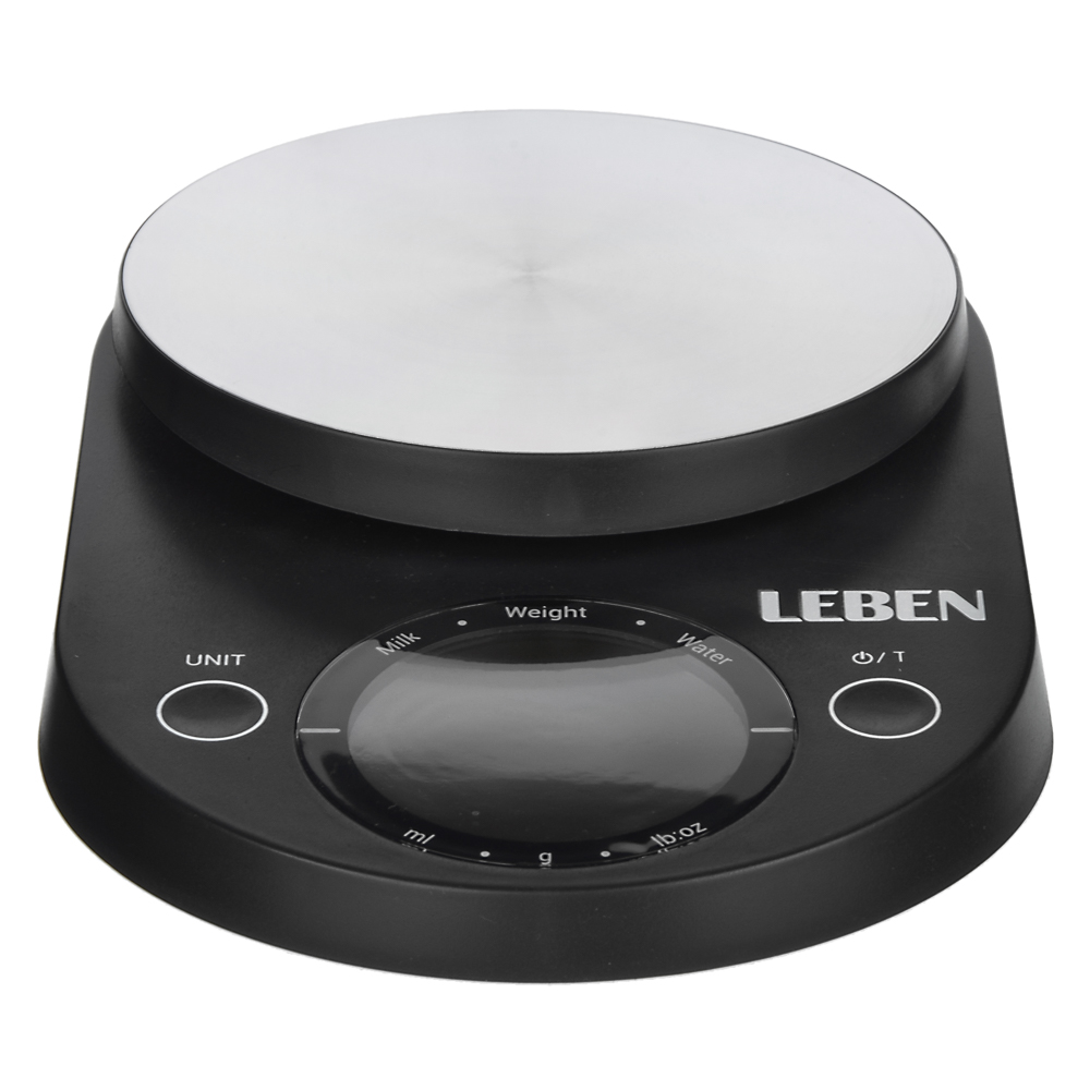 LEBEN Весы кухонные электронные, металл., пластик, макс.нагрузка до 5кг, (точн. измер 1 гр.), 2 цвет, арт.№ 268-055