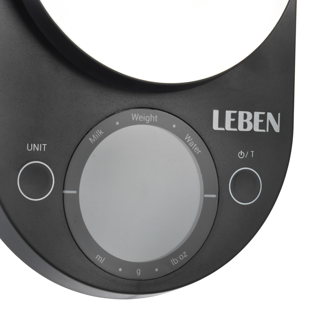 LEBEN Весы кухонные электронные, металл., пластик, макс.нагрузка до 5кг, (точн. измер 1 гр.), 2 цвет, арт.№ 268-055