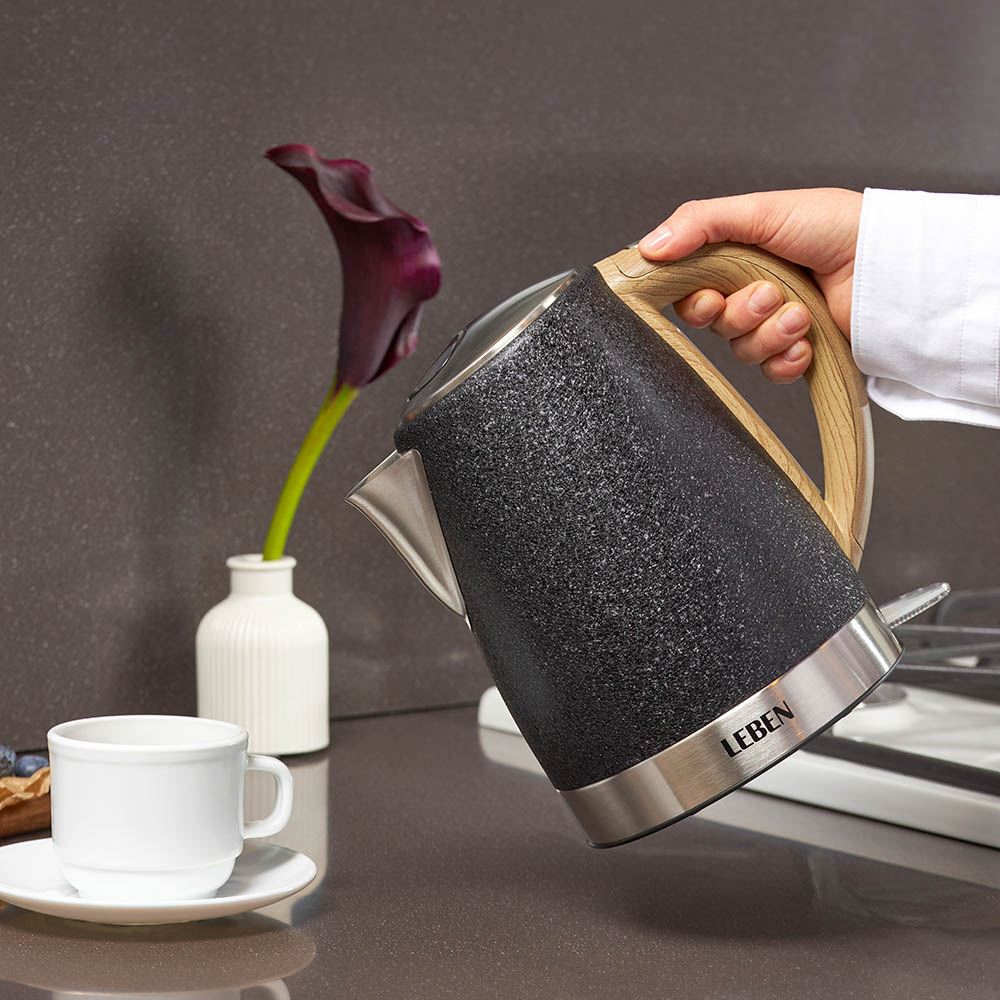 LEBEN Чайник электрический 1,8л, 1850Вт, металл, 2 цвета, арт.№ 291-085