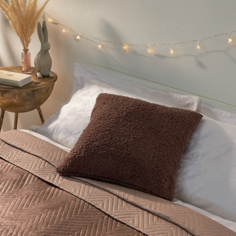 BY COLLECTION Фелиз Чехол для подушки тедди, 50х50см, 100% полиэстер, 2 цвета, арт.№ 492-224