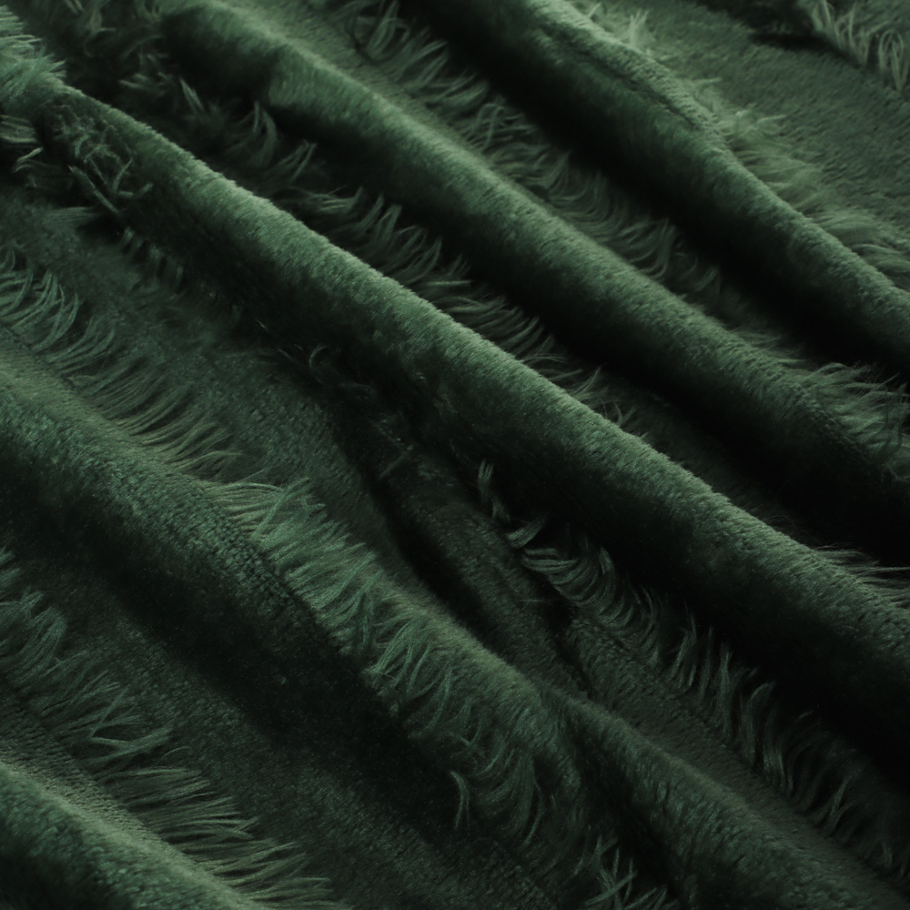 PROVANCE Фелиз Плед с бахромой, 130х170см, 100% полиэстер, зеленый, арт.№ 492-227