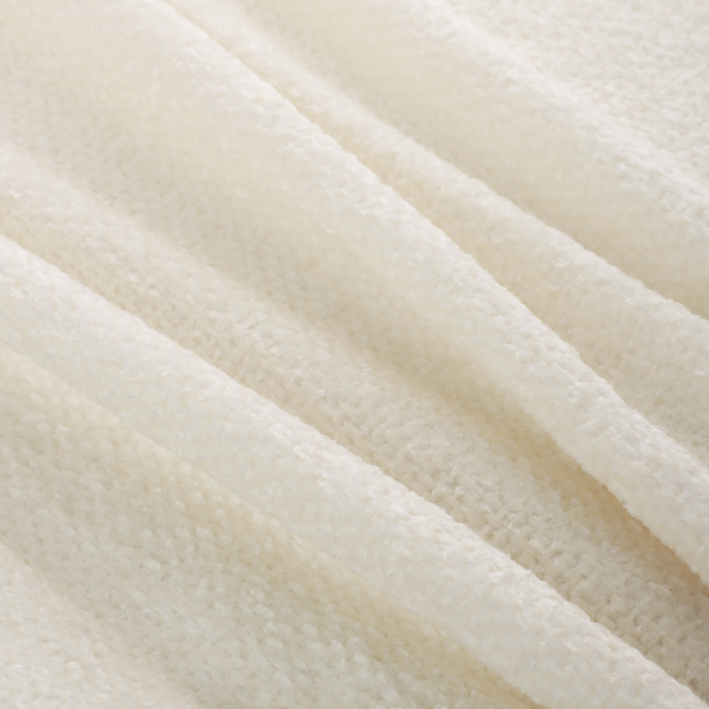 PROVANCE Фелиз Плед синель, 130х170см, 100% полиэстер, молочный, арт.№ 492-228