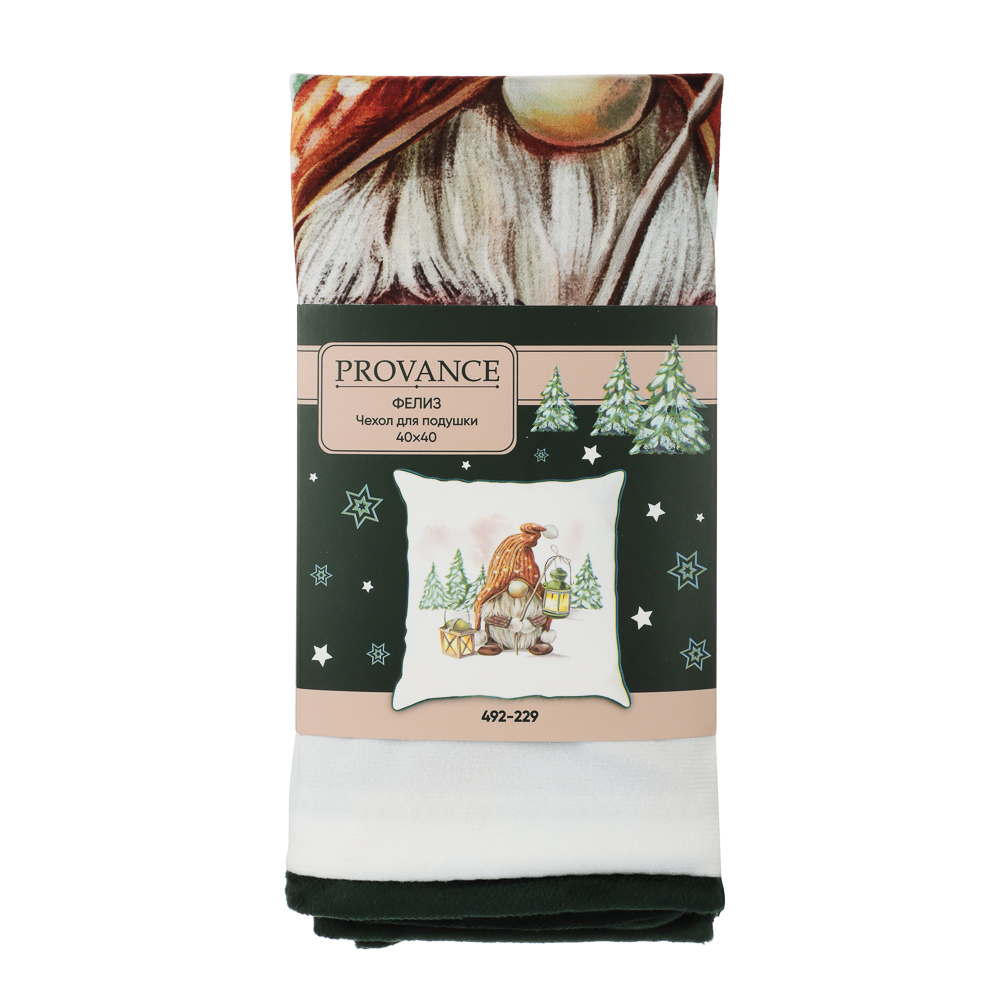 PROVANCE Фелиз Чехол для подушки велюр, 40х40см, 100% полиэстер, арт.№ 492-229