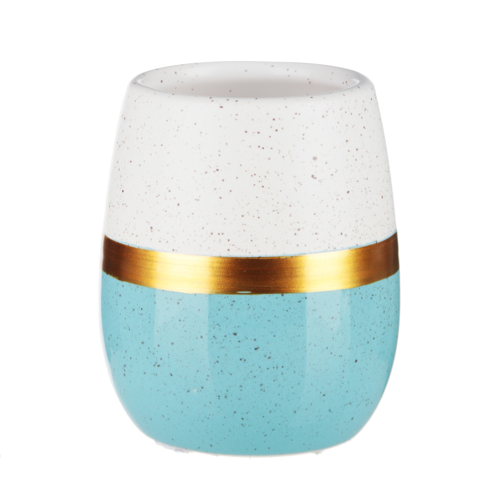 VETTA Стакан для зубных щеток и пасты, "Любовь с первого взгляда", керамика, 2 цвета, арт.№ 463-012