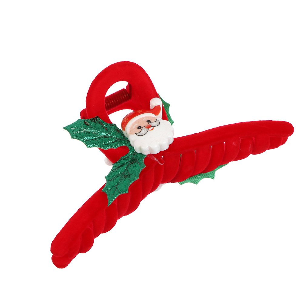 Краб для волос, тм ЮНИLOOK, 11см, иск.шерсть, полимер, полиэстер, 6 дизайнов, #3, арт.№ 322-306