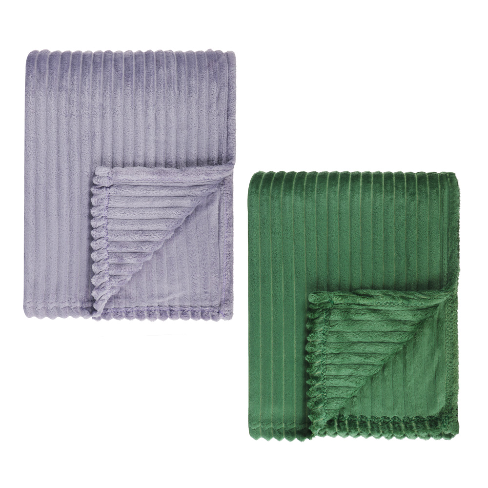 PROVANCE Плед, микрофибра, 180х200см, 280гр/м "Волна", 2 цвета, арт.№ 486-073