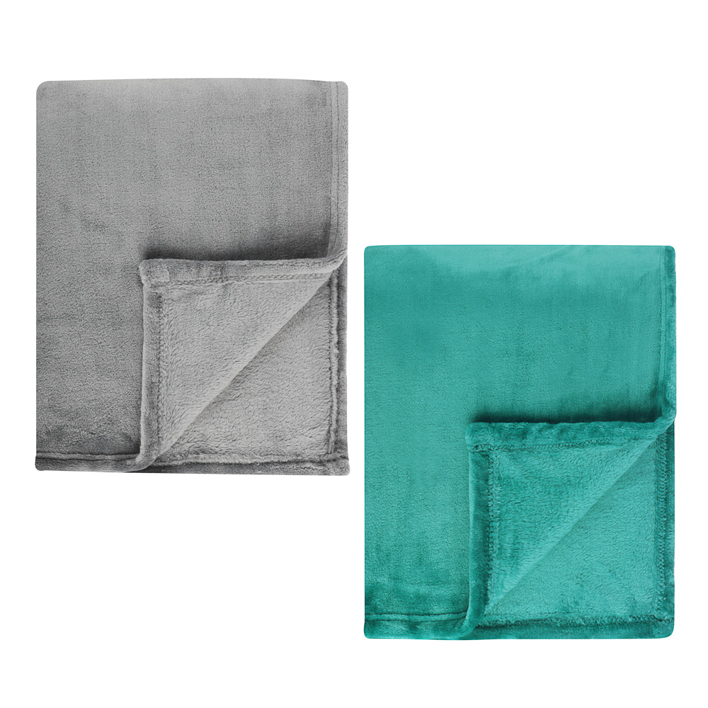 PROVANCE Плед, микрофибра, 150х200см, 400гр/м, "Плюш", 2 цвета, арт.№ 486-072