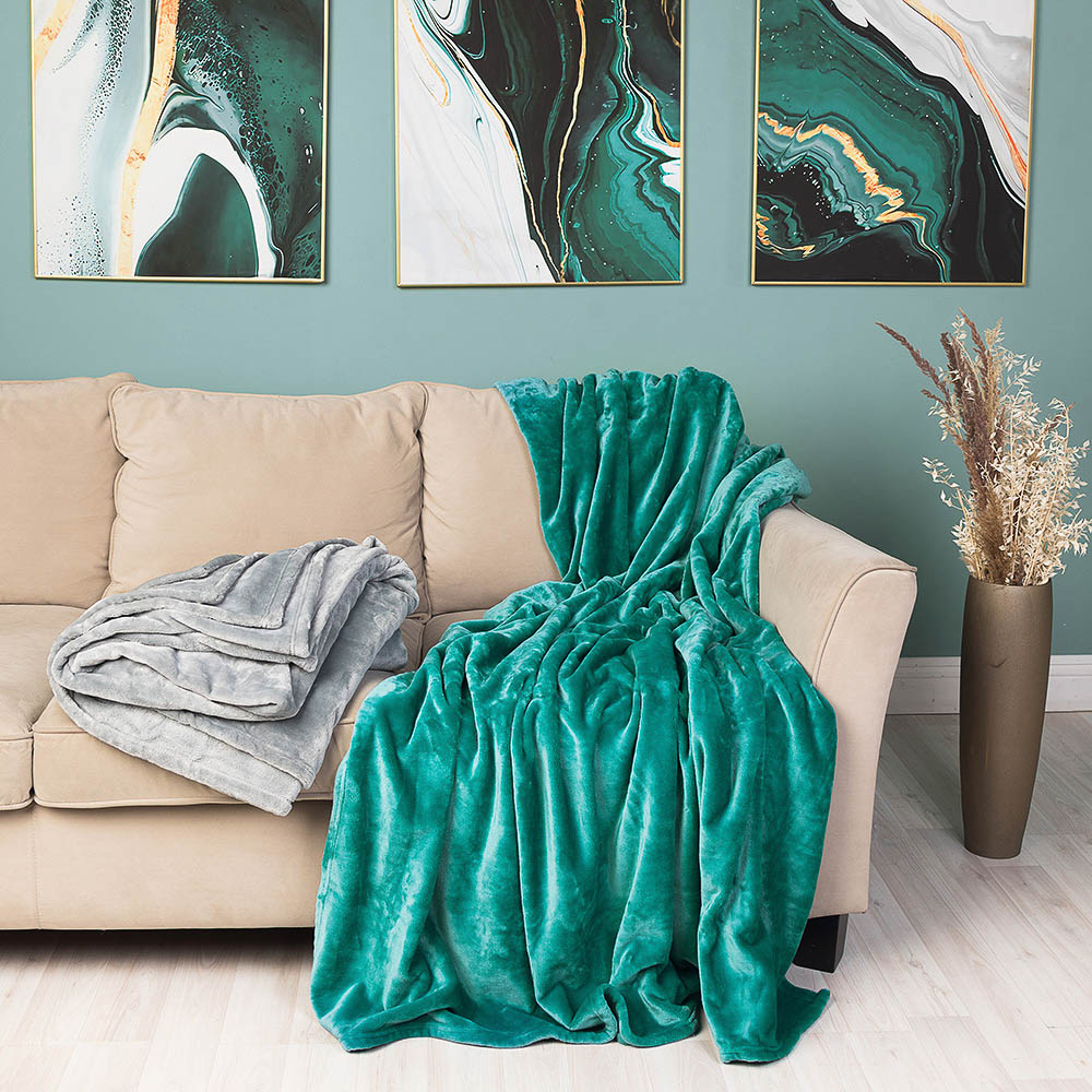 PROVANCE Плед, микрофибра, 150х200см, 400гр/м, "Плюш", 2 цвета, арт.№ 486-072