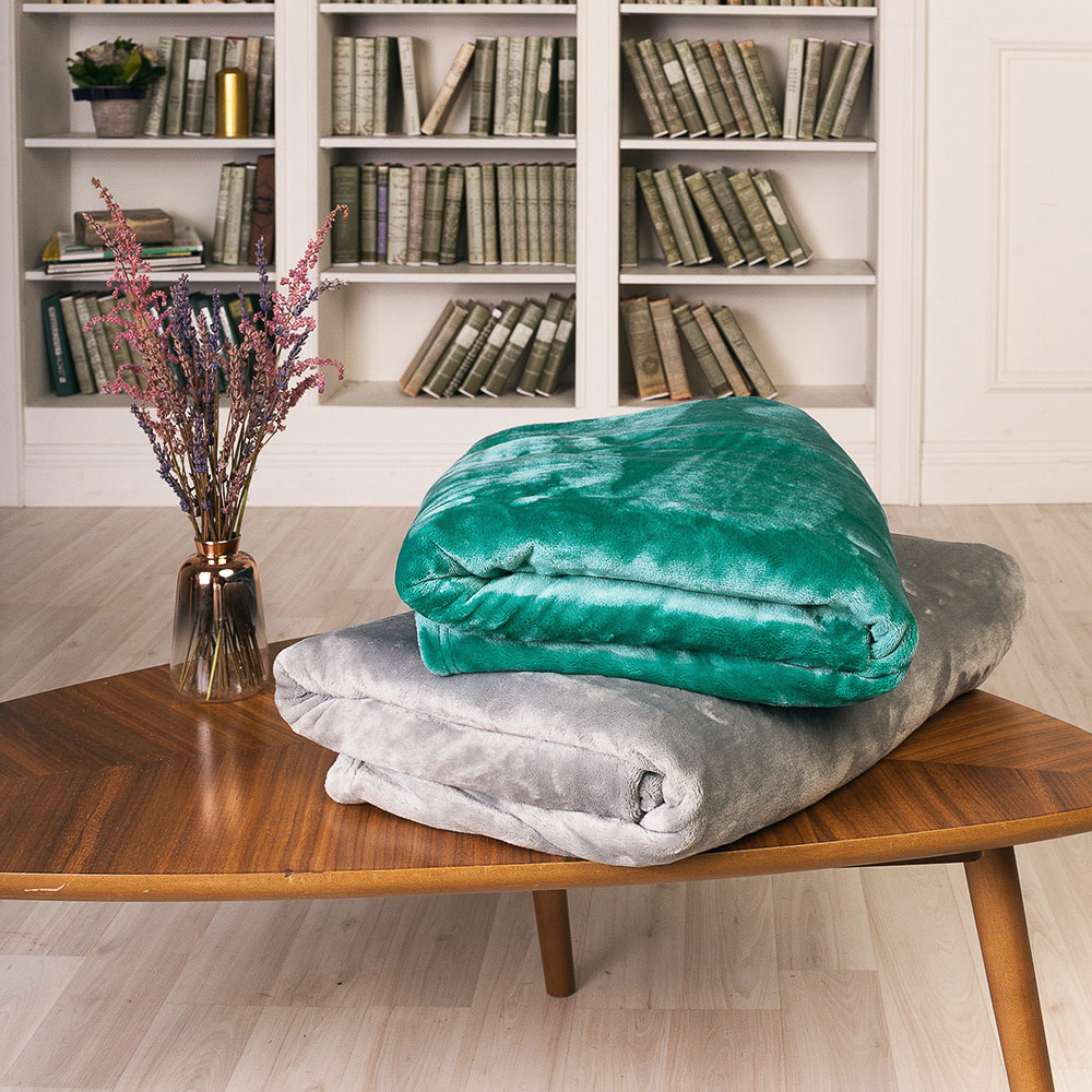 PROVANCE Плед, микрофибра, 150х200см, 400гр/м, "Плюш", 2 цвета, арт.№ 486-072