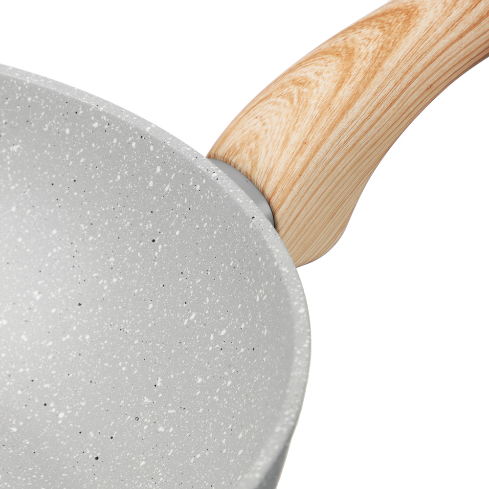 SATOSHI Берг Вок литой d28см, антипригарное покрытие Мрамор, индукция, арт.№ 846-734