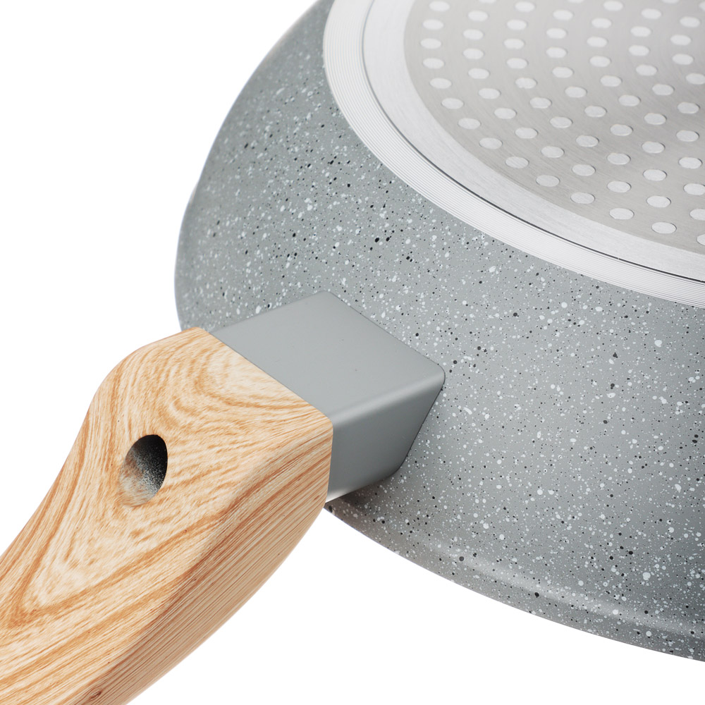 SATOSHI Берг Сковорода литая d24см, антипригарное покрытие Мрамор, индукция, арт.№ 846-736