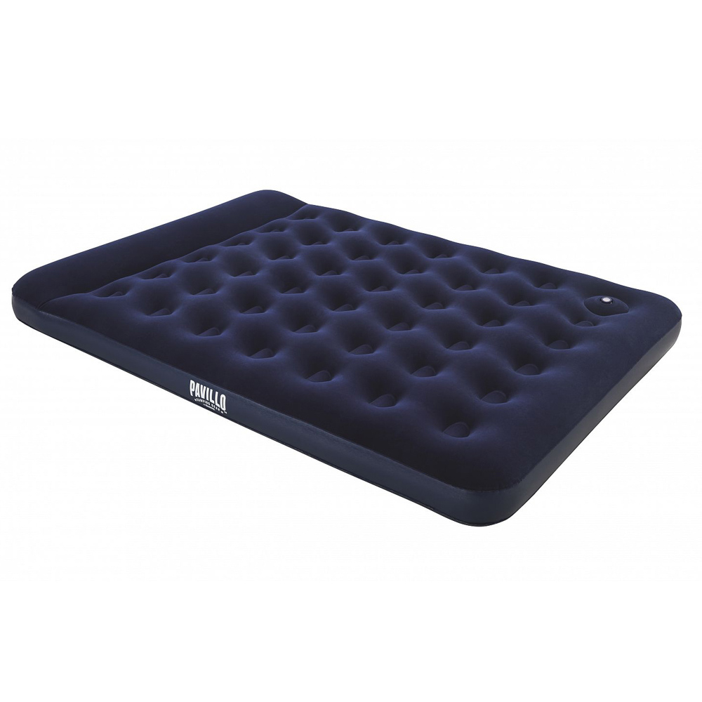 BESTWAY Матрас надувной EASY INFLATE с подголовником, встр.ножн.насос, 203x152x28см, до 300кг, 67226, арт.№ 332-018