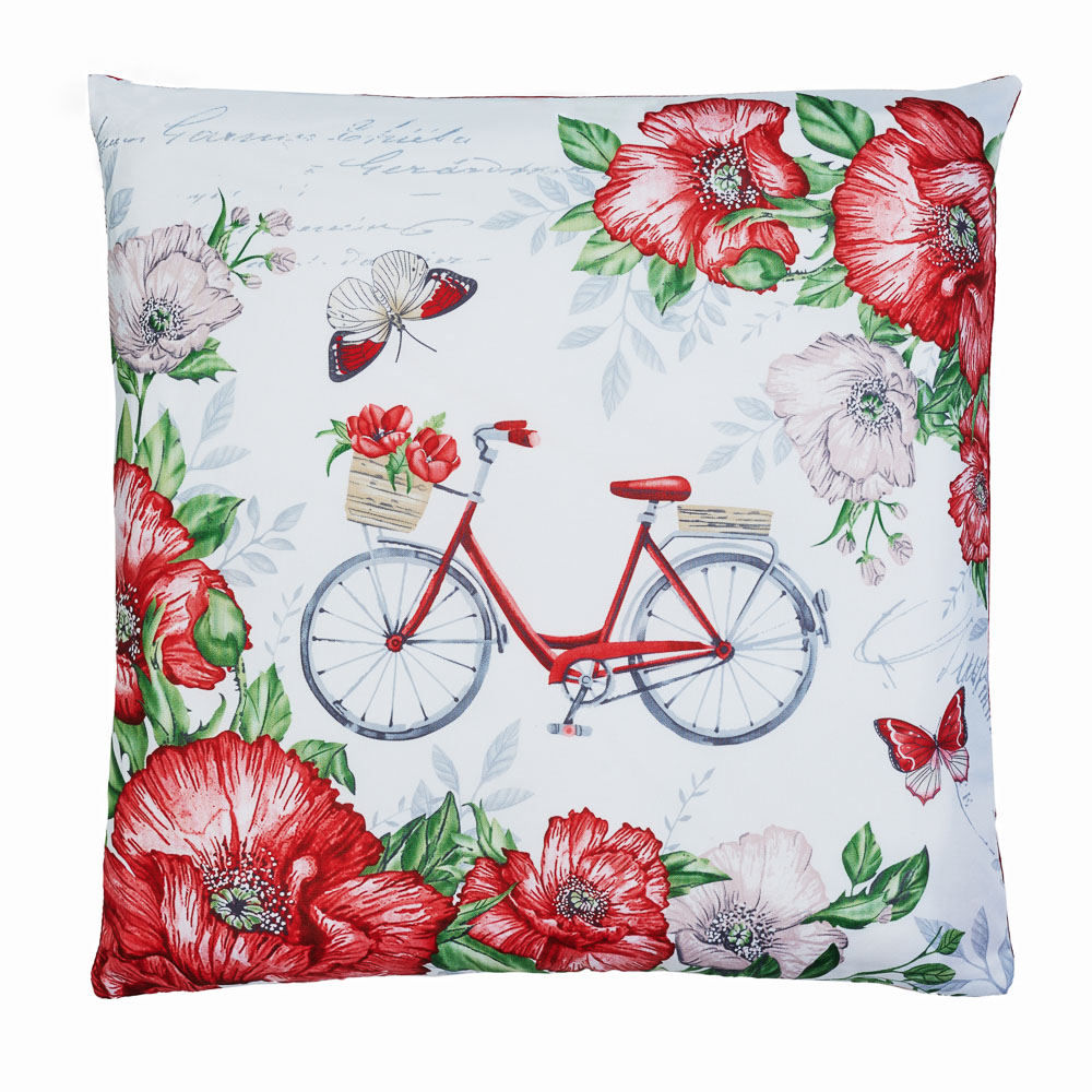 PROVANCE Маковое поле Чехол для подушки 40х40см, 100% полиэстер, арт.№ 488-087