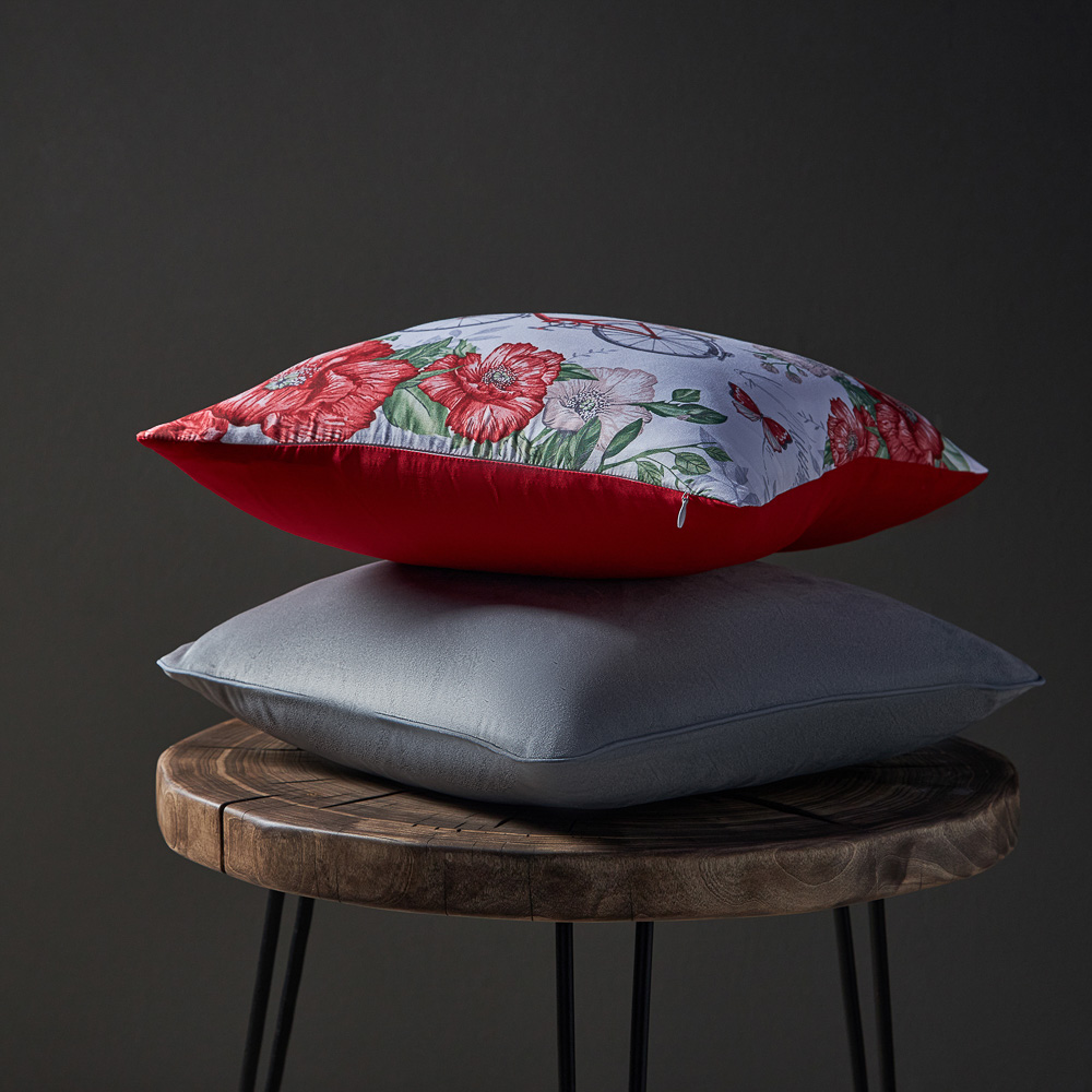 PROVANCE Маковое поле Чехол для подушки 40х40см, 100% полиэстер, арт.№ 488-087