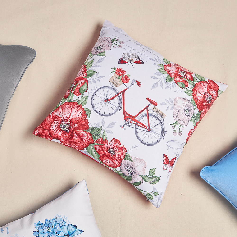 PROVANCE Маковое поле Чехол для подушки 40х40см, 100% полиэстер, арт.№ 488-087