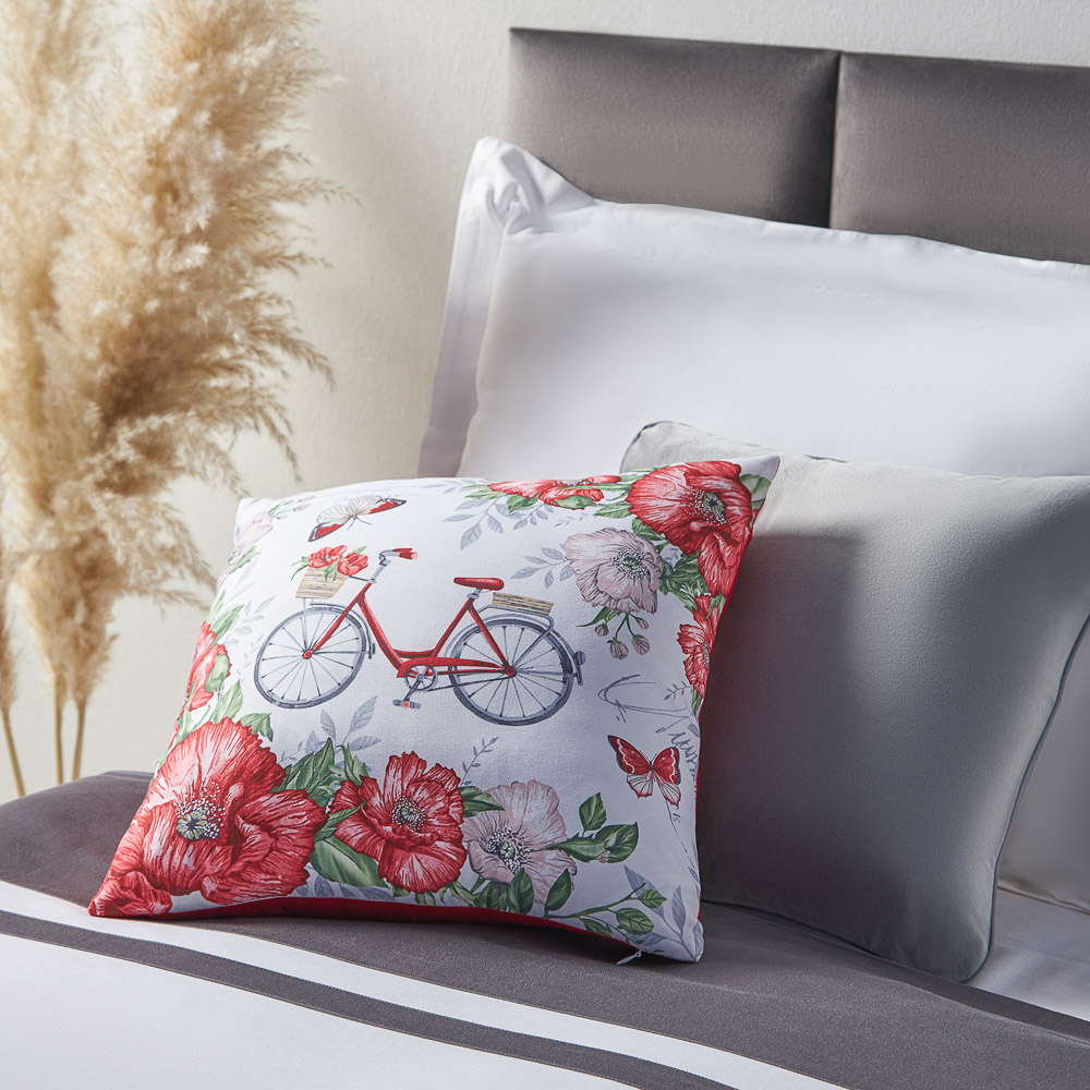 PROVANCE Маковое поле Чехол для подушки 40х40см, 100% полиэстер, арт.№ 488-087