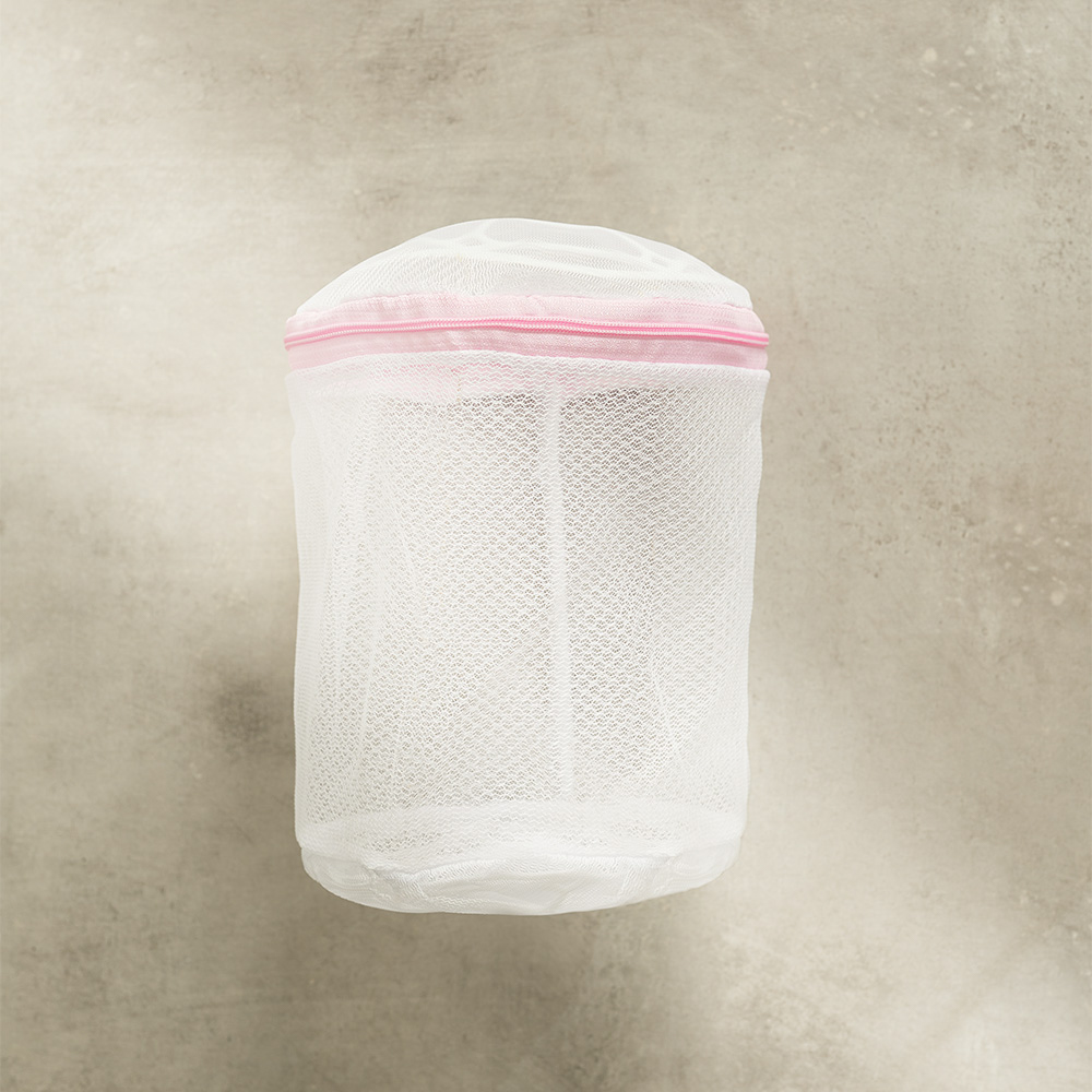 Мешок для стирки белья тм VETTA, цилиндр, на замке, пластик, полиэстер, d15х16h см, арт.№ 452-004