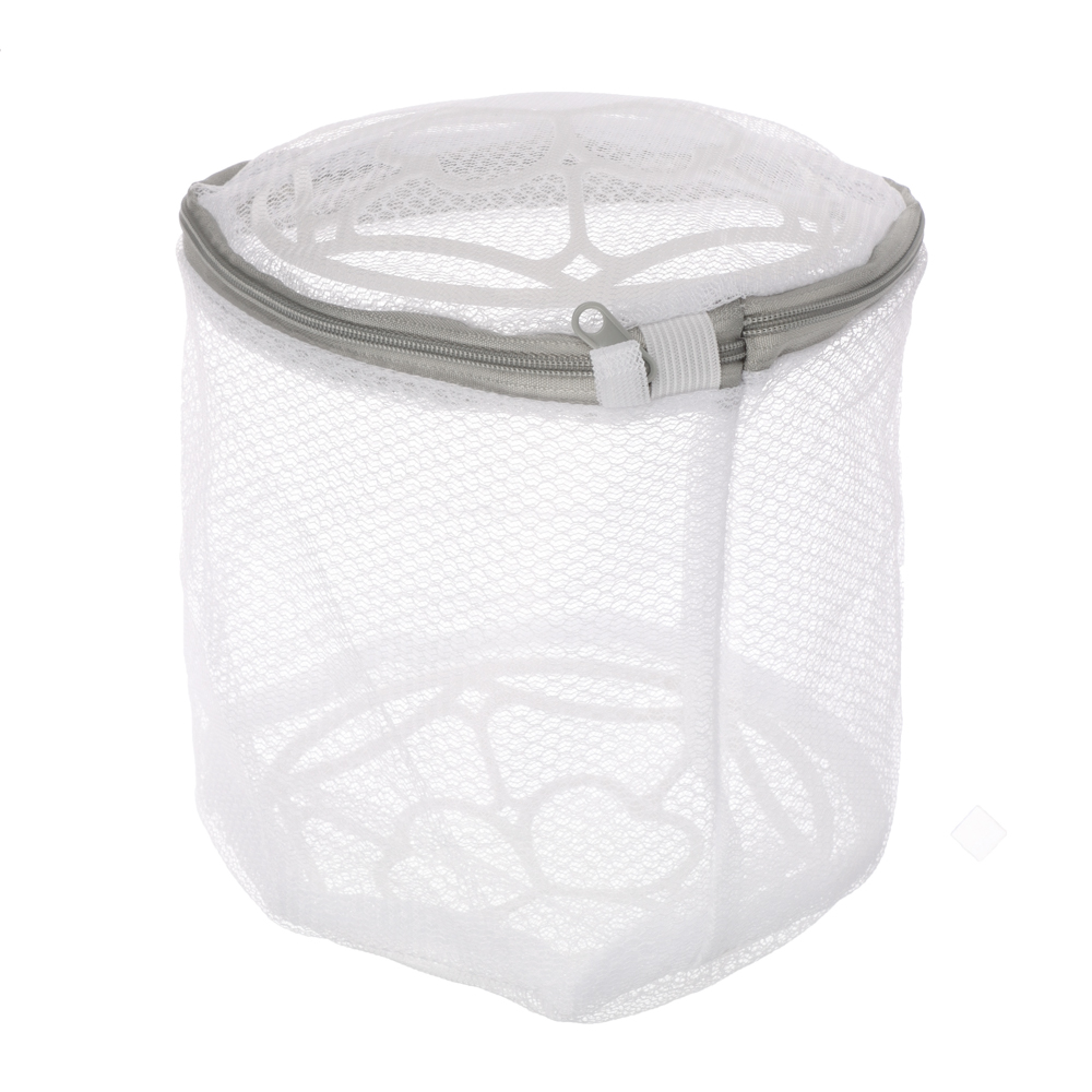 Мешок для стирки белья тм VETTA, цилиндр, на замке, пластик, полиэстер, d15х16h см, арт.№ 452-004