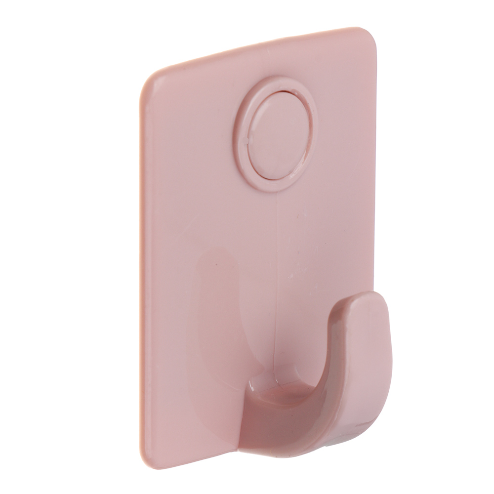 VETTA Classic Крючок для ванной комнаты, пластик, 3 шт., 5х4х2 см, пудровый, арт.№ 478-307