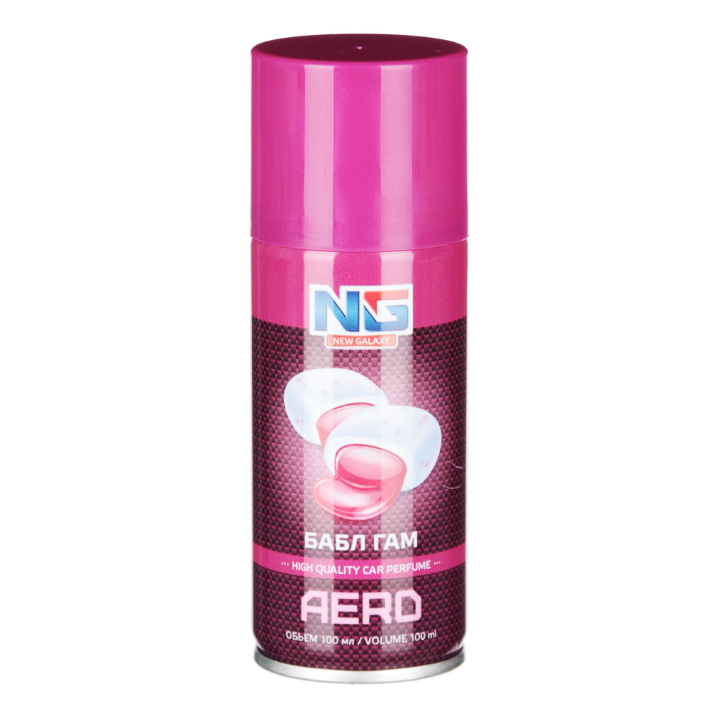NEW GALAXY Освежитель д/авто аэрозольн. Aero 100 мл. (бабл гам, ваниль, новая машина, черный лед), арт.№ 794-548
