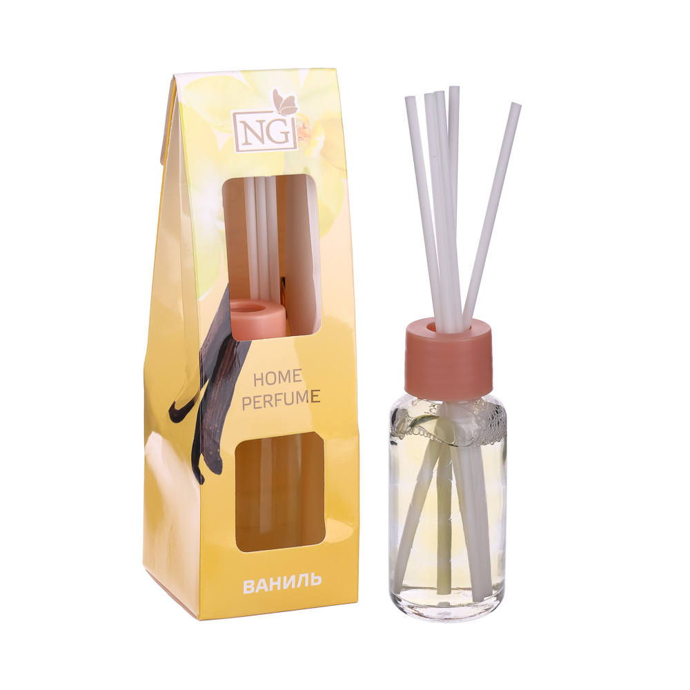 NEW GALAXY Ароматизатор диффузор с палочками, 35 мл, бабл гам,ваниль,океан,лаванда,цитрус,корица, арт.№ 778-090