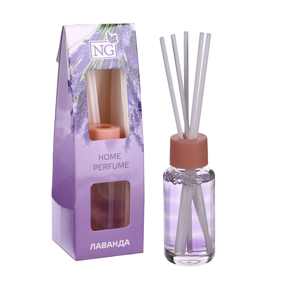 NEW GALAXY Ароматизатор диффузор с палочками, 35 мл, бабл гам,ваниль,океан,лаванда,цитрус,корица, арт.№ 778-090