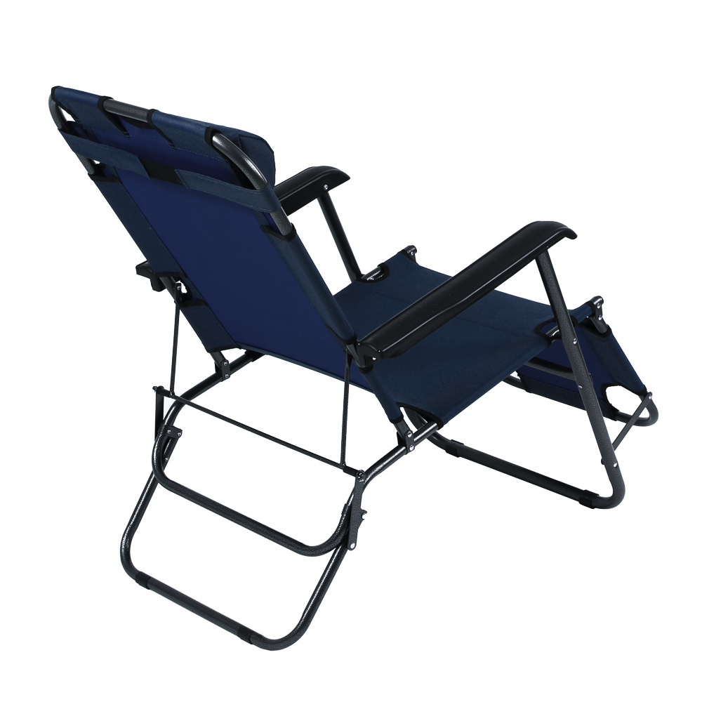 Кресло шезлонг тм РУССО ТУРИСТО, складное, до 120кг, 153х60х83см, оксфорд 600D, арт.№ 121-077