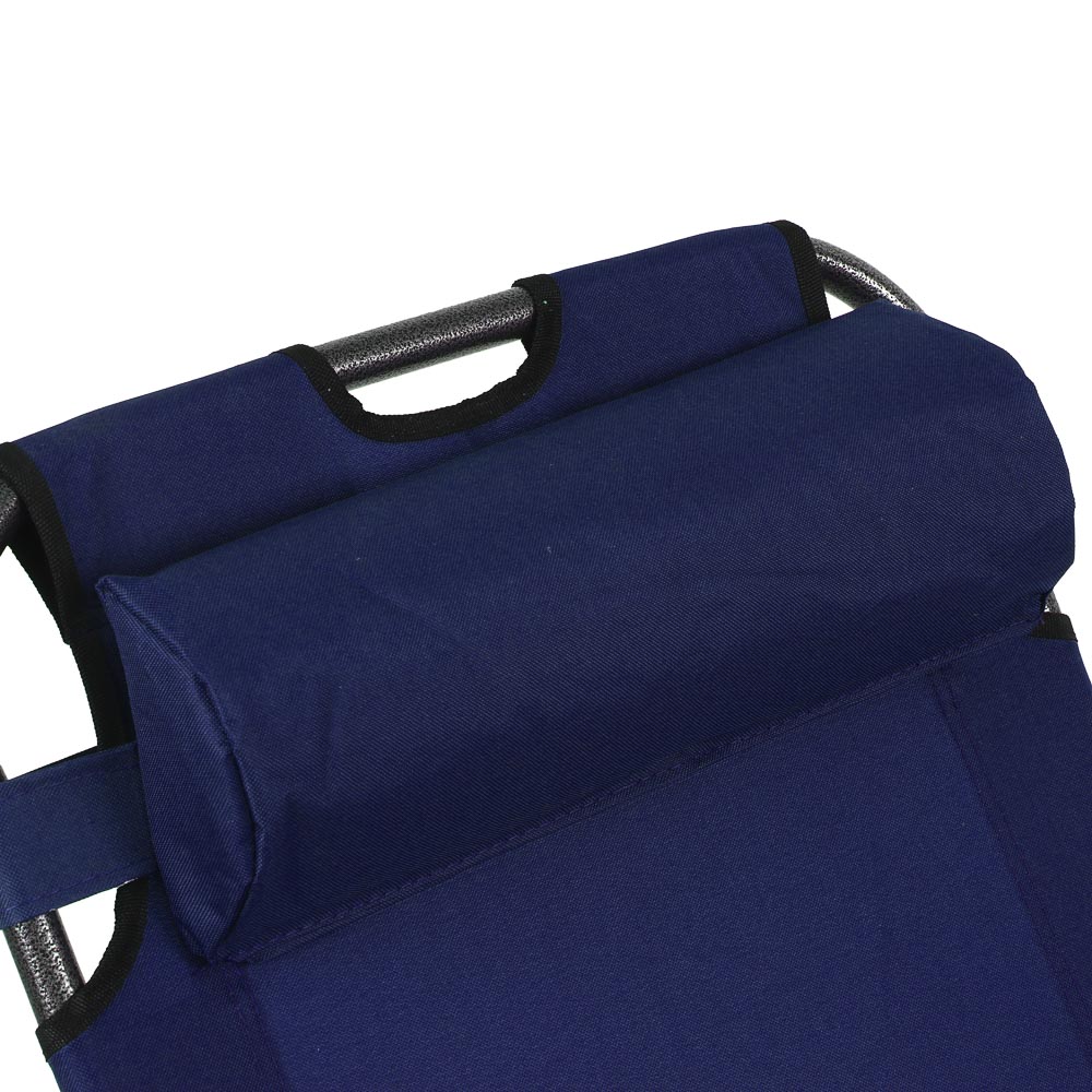 Кресло шезлонг тм РУССО ТУРИСТО, складное, до 120кг, 153х60х83см, оксфорд 600D, арт.№ 121-077