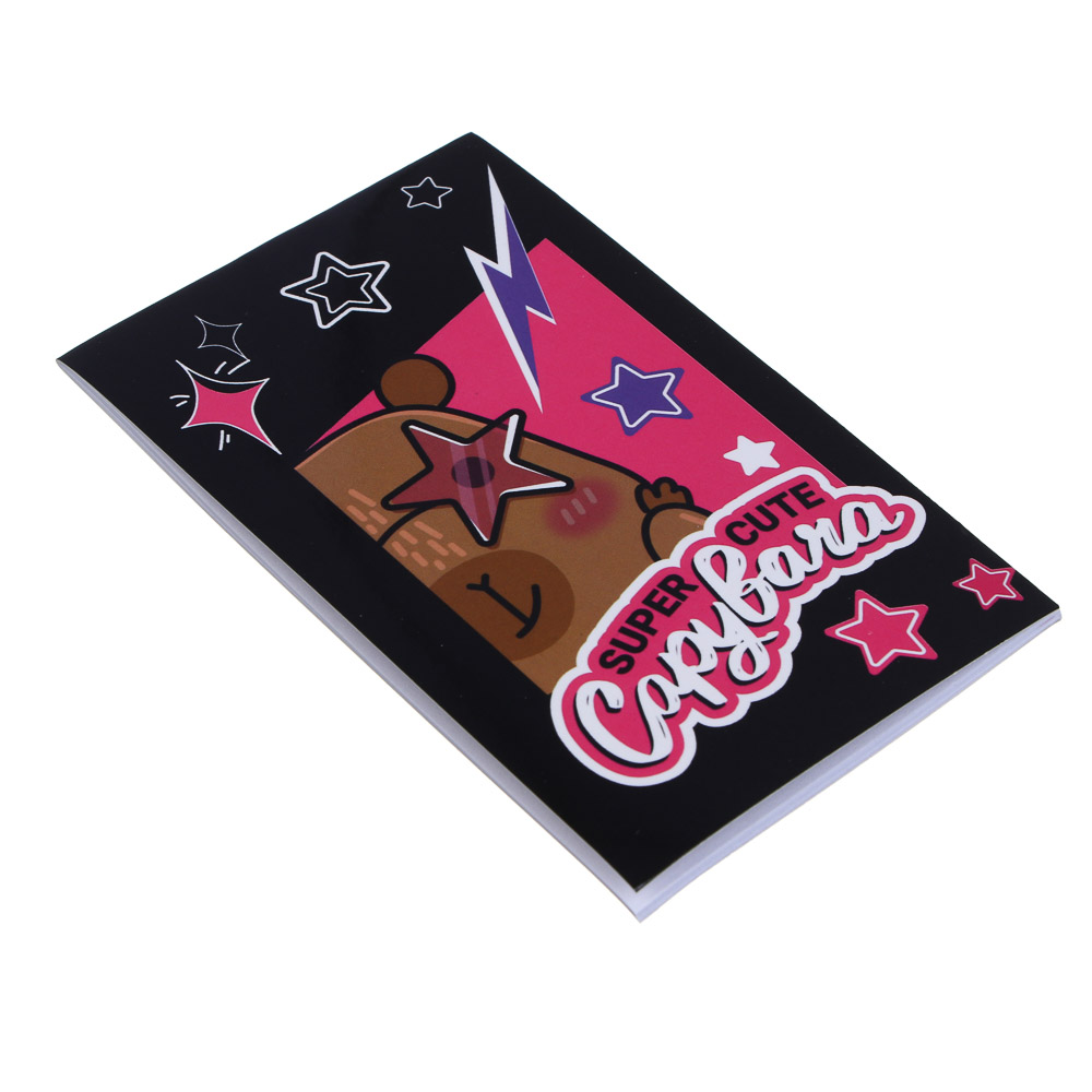 Набор канцелярский "Панда/Капибара", 6 предметов (2 карандаша, точилка, линейка, блокнот, ластик), 15,8х24,5 см, арт.№ 524-274