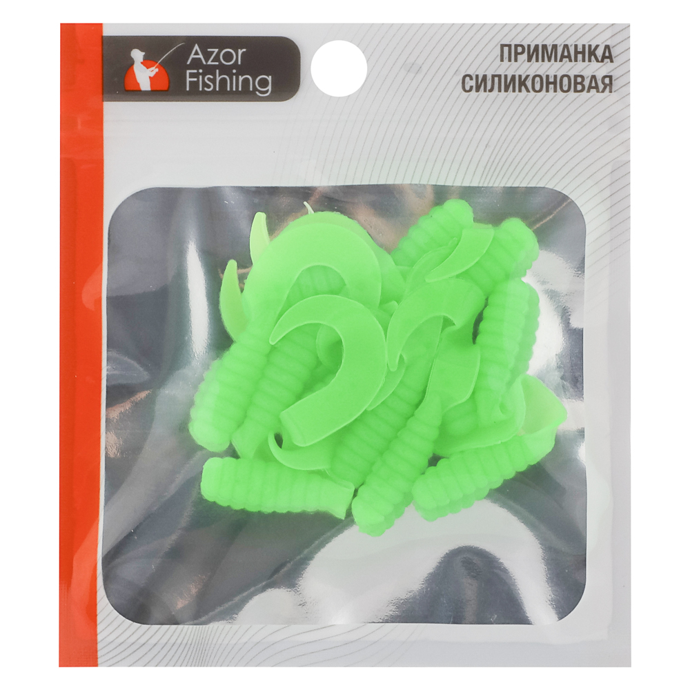 Приманка мягкая "K.Good" тм AZOR FISHING, силикон, 5см, 12шт. в уп, 5 цветов, арт.№ 145-170