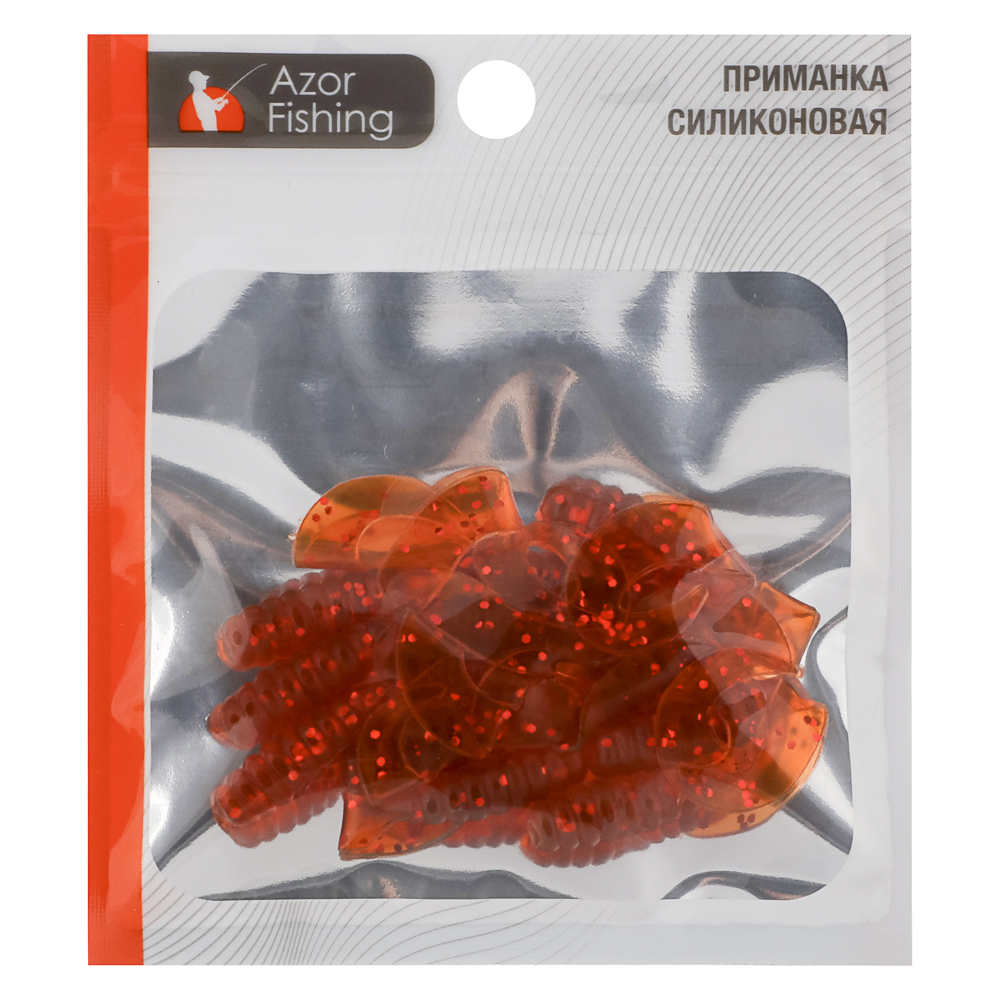 Приманка мягкая "K.Good" тм AZOR FISHING, силикон, 5см, 12шт. в уп, 5 цветов, арт.№ 145-170