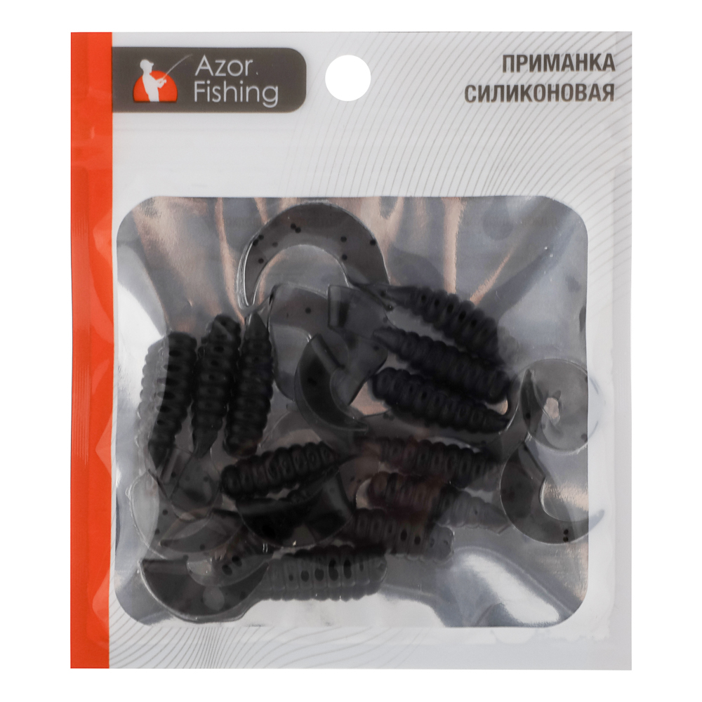 Приманка мягкая "K.Good" тм AZOR FISHING, силикон, 5см, 12шт. в уп, 5 цветов, арт.№ 145-170