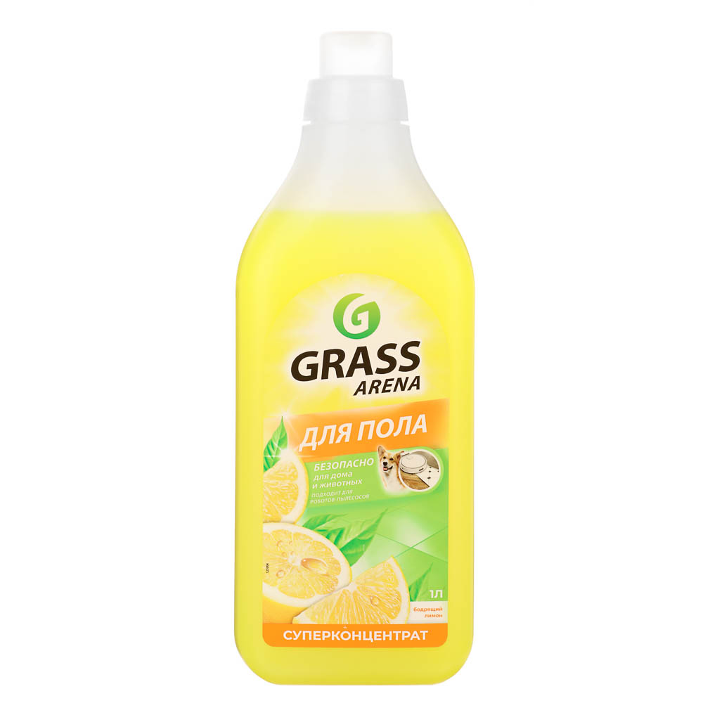 Средство для пола моющее Grass Arena Бодрящий Лимон, 1л, арт.№ 986-001