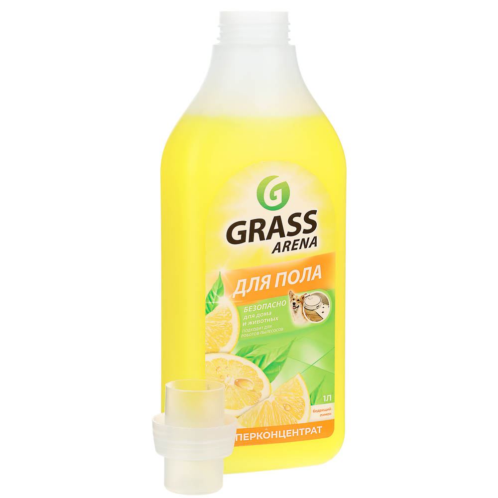 Средство для пола моющее Grass Arena Бодрящий Лимон, 1л, арт.№ 986-001