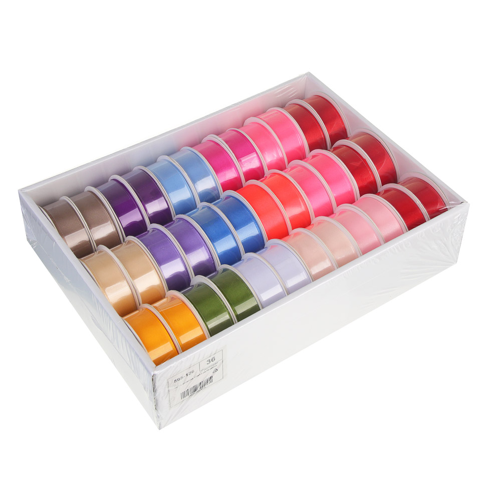 Лента атласная, 170x1,8 см,18 цветов, арт.№ 505-126