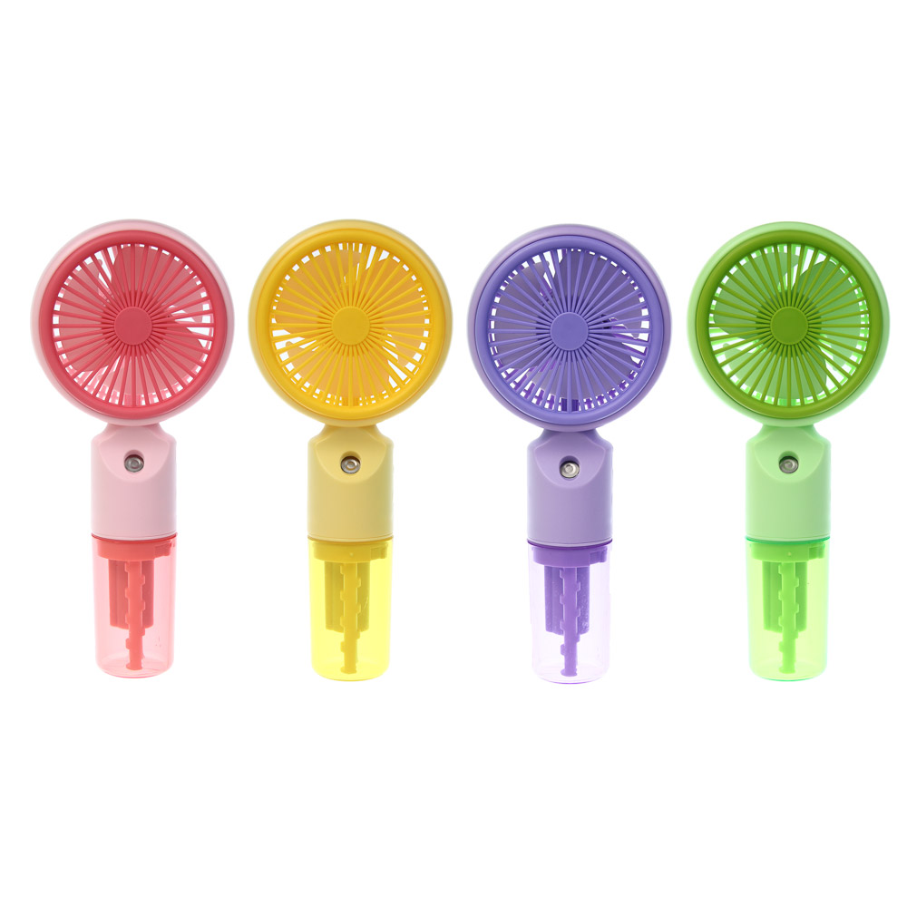 Вентилятор ручной с увлажнителем тм LEBEN 3.7в/500мАч, USB-кабель, цвет в ассортименте, арт.№ 243-029