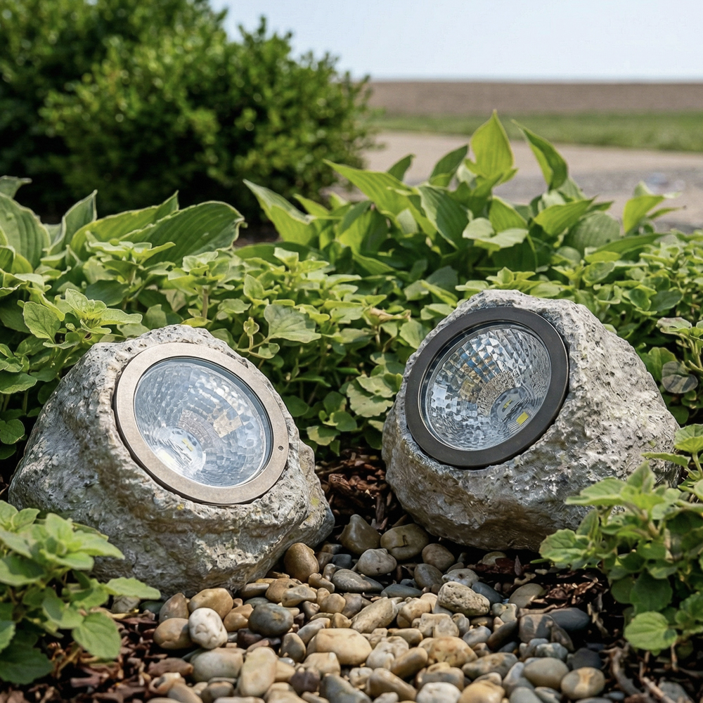 Светильник сад. на солн. батарее тм INBLOOM, 13х10х11см, 1LED, шампань, AA600 mAh Ni-MH, 1реж., PP, арт.№ 475-350