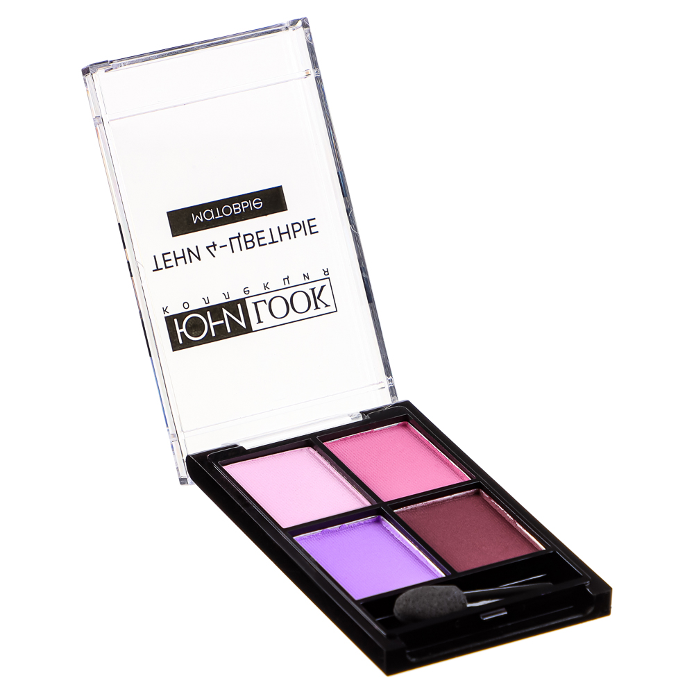 ЮНИLOOK Тени 4-цветные матовые, 6,2 гр, 4 тона, МГ-21, арт.№ 330-450
