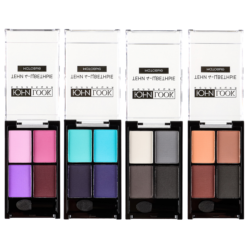 ЮНИLOOK Тени 4-цветные матовые, 6,2 гр, 4 тона, МГ-21, арт.№ 330-450