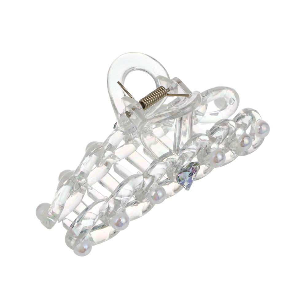 Краб для волос, тм ЮНИLOOK, 10-11см, пластик, 3 дизайна, #2, арт.№ 321-401