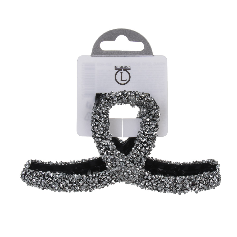 Краб для волос, тм ЮНИLOOK, 9см, 11 см, пластик, 3 дизайна, #5, арт.№ 321-403