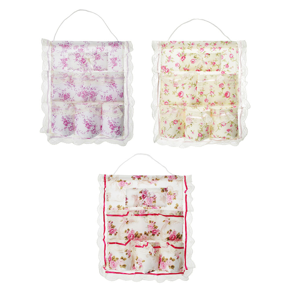 VETTA Кофр подвесной настенный 6 карманов 34х44см, "Цветочная поляна", арт.№ 457-084