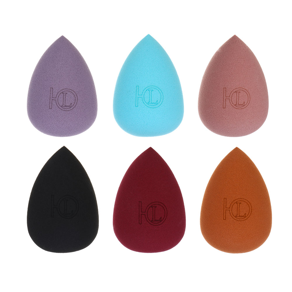 Спонж для нанесения тональной основы тм ЮНИLOOK, латекс, 4,5x3/3,5см, 3-6 цветов, арт.№ 357-105