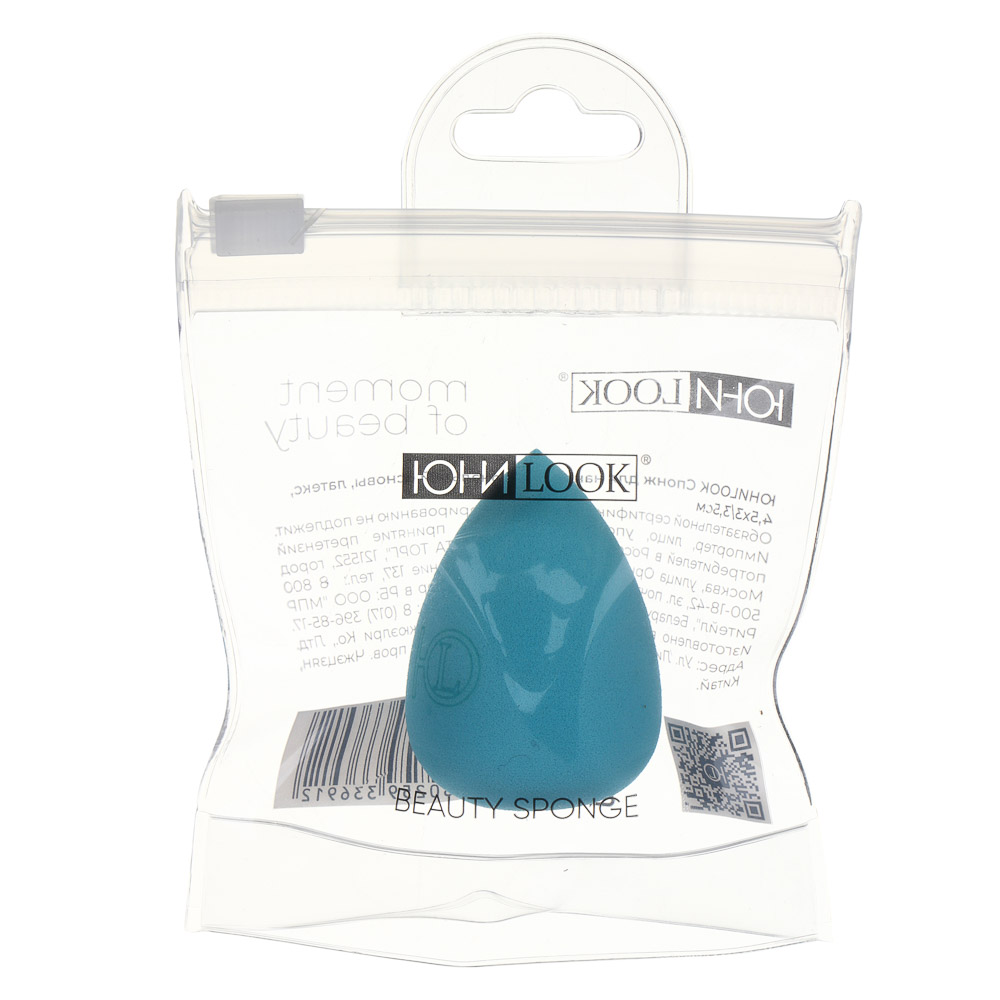 Спонж для нанесения тональной основы тм ЮНИLOOK, латекс, 4,5x3/3,5см, 3-6 цветов, арт.№ 357-105